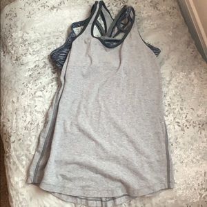 Lululemon tank with attached sports bra